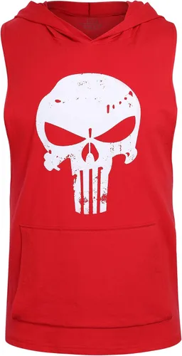 Miniatura 2 de YeeHoo Men's Workout Hooded Tank Tops Bodybuilding Muscle Shirt Sleeveless Gym Training Hoodies
