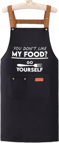 Miniatura 9 de Cooking is Love Made Visible Delantal Impermeable Delantal de Lona Delantal Chef BBQ Decoración para Asar