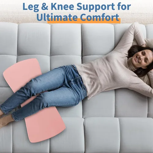 Miniatura 8 de Almohada de apoyo lumbar para aliviar el dolor de espalda: almohada de espalda baja para dormir - Almohada de cintura de espuma viscoelástica - Rosa