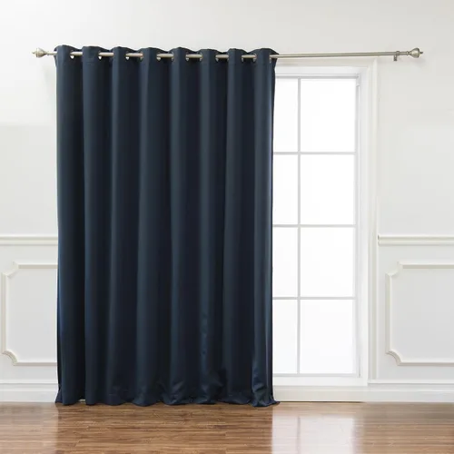 Miniatura 4 de Best Home Fashion Cortina térmica opaca con parte superior con ojales anchos Azul