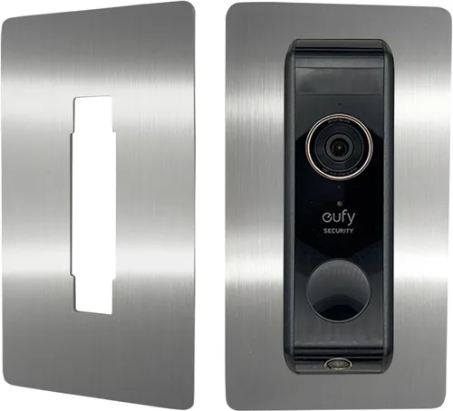 Miniatura 8 de Placa frontal de acero inoxidable, accesorios para UE - timbre de video - Fy/Video Doorbell, E340, 2K HD, S330, C30, C31, delgado, soporte, placa