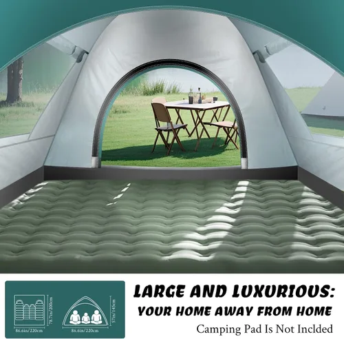 Miniatura 4 de Tienda de campaña para 2-3 personas, tienda de campaña automática instantánea para camping, fácil y rápida, tienda de campaña impermeable, tienda