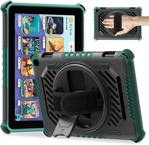 Miniatura 13 de ROISKIN Funda para tableta Amazon Kindle Fire HD 8 y HD 8 Plus de 12ª/10ª generación versión 2024/2022/2020 para niños con soporte giratorio de 360