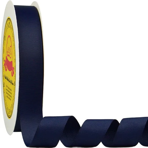 Miniatura 132 de Cinta de grogrén azul real de 1 pulgada x 50 yardas, cinta azul real para envolver, corona, baby shower y otros proyectos 2-Azul real
