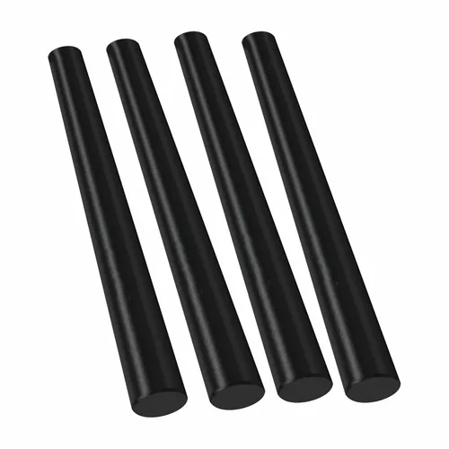 Miniatura 13 de Varilla de copolímero acetal redonda de 1-1/2 pulgadas de diámetro, 12 pulgadas de longitud, negro opaco, tolerancia estándar, paquete de 2