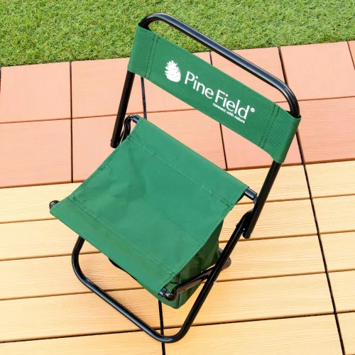 Miniatura 4 de Pine Field - Silla plegable con almacenamiento, color beige arena