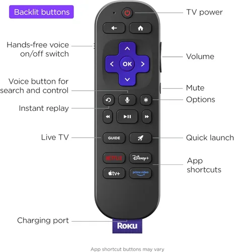 Miniatura 9 de Roku Smart TV – 55 pulgadas Pro Series 4K QLED RokuTV con retroiluminación Roku Voice Remote Pro, Dolby Vision IQ, frecuencia de actualización