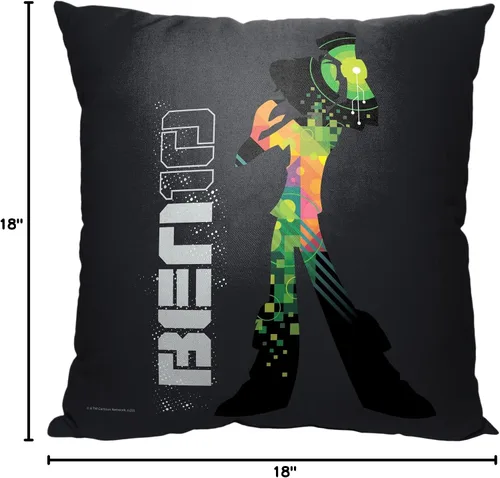 Miniatura 3 de Northwest Cartoon Network - Almohada Ben 10, 18 x 18 pulgadas, silueta Ben