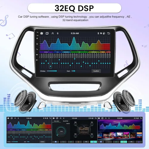 Miniatura 6 de [8 Core 4+64G] Radio de coche para Jeep Cherokee 2013-2018 con Carplay inalámbrico y Android Auto - Pantalla táctil IPS de 10 pulgadas Android