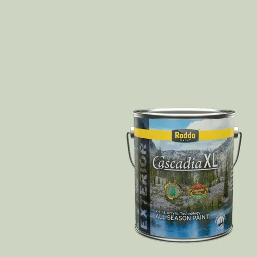 Miniatura 20 de Rodda Paint CASCADIA XL Pintura e imprimación satinada exterior en uno, cuarto de galón, Aquafir