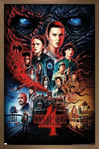 Miniatura 17 de Trends International Netflix Stranger Things: Season 4 - Póster de pared de una hoja, 14.725 x 22.375 pulgadas, versión enmarcada de madera