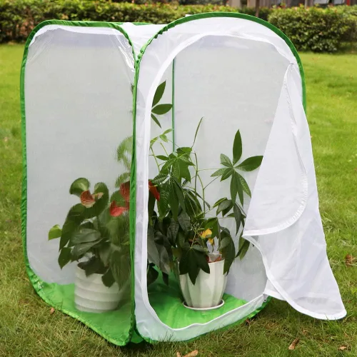 Miniatura 3 de Hábitat grande de mariposa monarca de 36 pulgadas, jaula gigante plegable de malla para insectos, terrario emergente de 24 x 24 x 36 pulgadas con 10