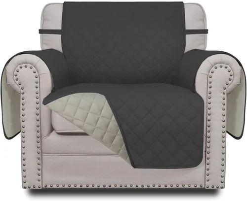 Miniatura 81 de Easy-Going - Funda para sofá, futón y sillón sin reposabrazos, reversible, resistente al agua, para mascotas y niños (azul oscuro/azul claro)