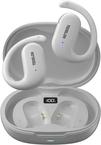 Miniatura 8 de Auriculares abiertos, auriculares abiertos de 50 horas, Bluetooth 5.4, IPX6, auriculares abiertos inalámbricos con gancho para la oreja, estéreo