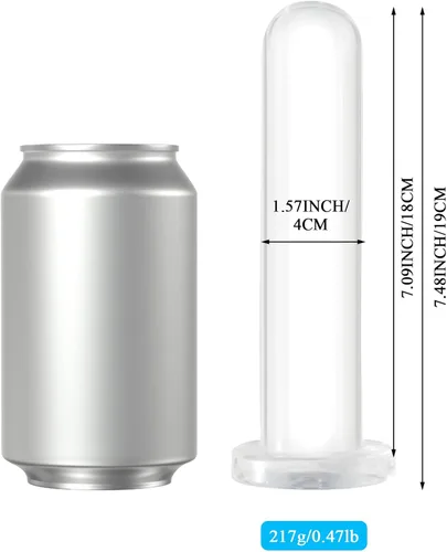 Miniatura 2 de Consolador transparente de 7.48 pulgadas con ventosa fuerte, masajeador de próstata para hombres, tapones anales para el pene para mujeres, juguete