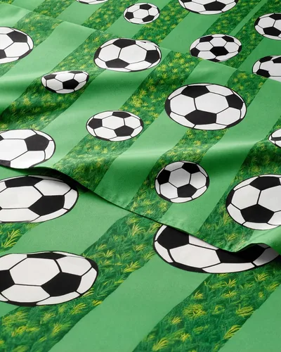 Miniatura 45 de Juego de sábanas de fútbol para niños tamaño Queen - 4 piezas de sábanas de fútbol - Ropa de cama con tema deportivo - Ultra suave, lindo y acogedor