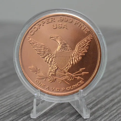 Miniatura 3 de Moneda Don't Tread On Me, Dame Libertad O Dame La Muerte Serpiente De Gadsden, 1 oz De Cobre Puro.999 Redondo Moneda Conmemorativa De Desafío En