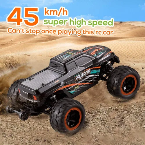 Miniatura 4 de GoolRC 16889A RC Car, coche de control remoto a escala 1:16, 4WD 45KM/H Camión RC de alta velocidad con motor sin escobillas, 2.4GHz todo terreno
