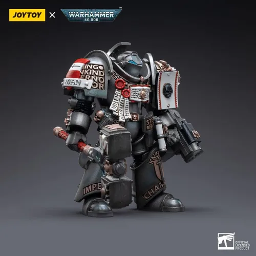 Miniatura 5 de JOYTOY Warhammer 40,000 figuras de acción 1/18 Grey Knights Terminators Caddon Vibova Collection Modelo Regalos de cumpleaños Pre-Order