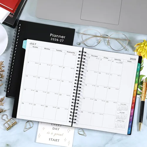 Miniatura 8 de Agenda semanal y mensual 2022, enero a diciembre de 2022, 6.25 x 8.3 pulgadas, mejora tus habilidades de gestión del tiempo, negro clásico