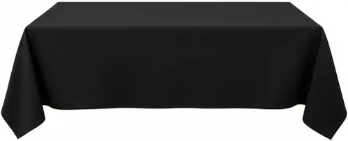 Miniatura 11 de Mantel rectangular de poliéster, manteles para mesas rectangulares de 6 pies, manteles de tela decorativa lavable para bodas, banquetes y campamento