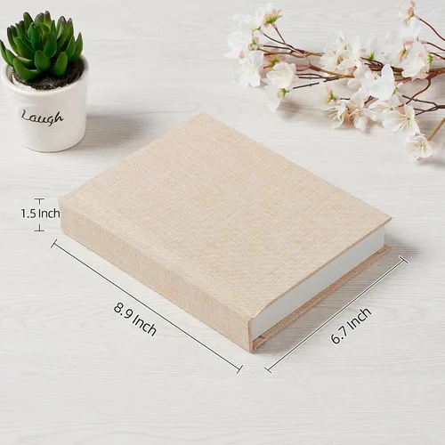 Miniatura 2 de Pssoss Álbum de Fotos 5x7 con Espacio para Escribir Cubierta de Lino Libro de Álbum de Fotos 5x7 Contiene 20 Fotos Ideal para Álbum Temático de Boda