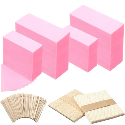 Miniatura 7 de Yaomiao Kit de tiras de cera de 400 piezas, tiras no tejidas con aplicador para depilación corporal y facial Blanco