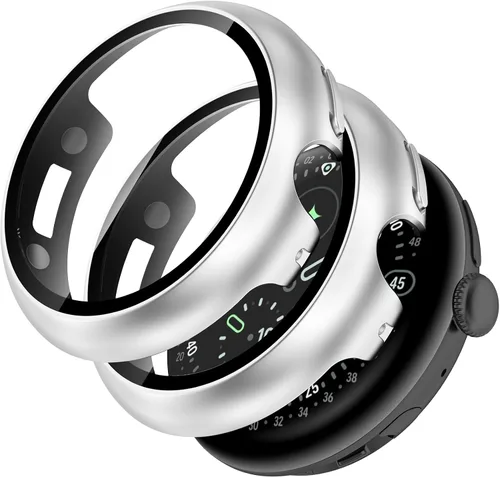 Miniatura 14 de Miimall - Juego de 2 fundas con protector de pantalla para Google Pixel Watch 4 de 1.772 pulgadas, antiarañazos, sensible de alta definición