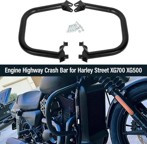 Miniatura 7 de TCT-MOTORPARTS Protector de motor para barra de choque de carretera para Harley Street 500 XG500 750 XG750 2015-2020; Street Rod XG750A 2017-2020