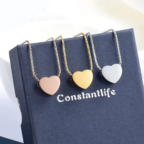 Miniatura 102 de constantlife Joyería de cremación para cenizas – Colgante de corazón conmemorativo collar de urna conmemorativa soporte para cenizas de acero