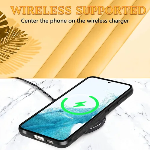 Miniatura 6 de KANGHAR Funda compatible con Samsung Galaxy S22 Plus, diseño de girasol, mariposa, antideslizante, protección contra caídas con TPU suave, a prueba