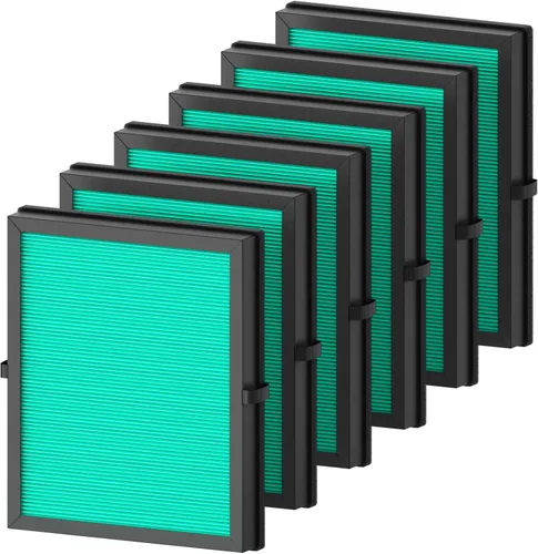 Miniatura 9 de Paquete de 2 filtros de aire MK04 de repuesto para purificador de aire Aroeve MK04/MG04JH - Filtro H13 HEPA verdadero 4 en 1 para polvo, caspa
