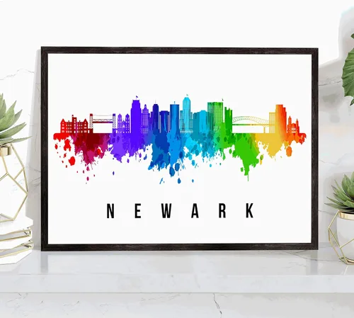 Miniatura 39 de Pera Print Rochester Skyline New York Póster, pintura de paisaje urbano de Nueva York, impresión de paisaje urbano y monumentos, arte de pared
