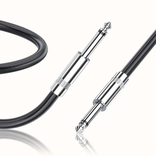 Miniatura 4 de Paquete de 2 cables de altavoz Speakon de 3 pies a macho de 1/4 pulgadas, cable profesional resistente de calibre 12, cable de conexión de 0.250 in