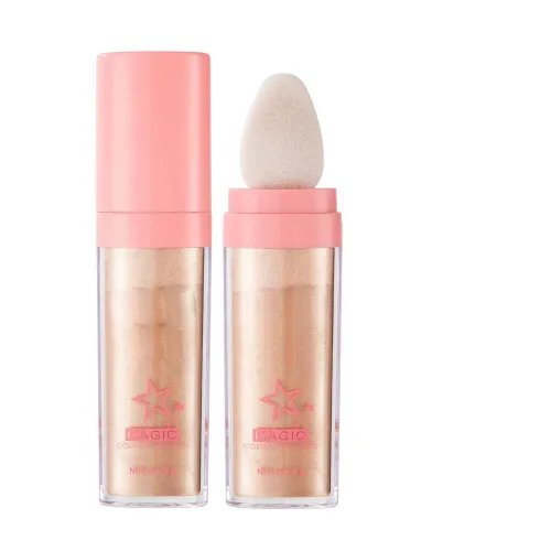 Miniatura 14 de Polvo de resaltado con purpurina, maquillaje para iluminar el rostro natural tridimensional en polvo para resaltador de mejillas.