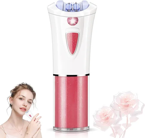 Miniatura 9 de Depiladora facial para mujer, depiladora facial con luz LED, pinzas eléctricas de deslizamiento suave para cara, brazos, piernas, línea de bikini