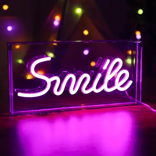 Miniatura 15 de Letrero de neón LED para fiesta, escritorio, dormitorio, hogar, cumpleaños, decoración artística con USB