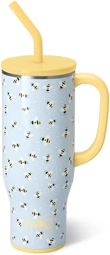 Miniatura 64 de Swig Life - Taza Mega de 40 onzas, Taza de 40 oz con asa y pajita, apta para portavasos, apta para lavavajillas, taza aislante extra grande