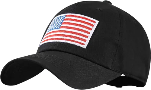 Miniatura 33 de IIN Gorra de béisbol con bandera estadounidense para hombres y mujeres, de perfil bajo, militar, militar, militar, para papá