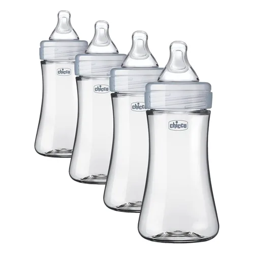 Miniatura 17 de Chicco Duo Set de regalo para bebé recién nacido con biberón híbrido con vidrio Invinci en el interior y plástico en el exterior Seguro para Gris