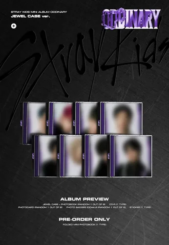 Miniatura 2 de Stray Kids - Oddinary, Jewel Case (SEUNGMIN Cover incl. CD, PhotoBook, Photocard, Photo Badges, Sticker, PreOrder Benefit, Extra Photocards)