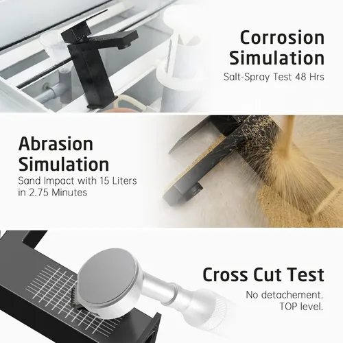 Miniatura 7 de KES Grifo de Baño Negro de un Solo Agujero, Grifo de Lavabo de Acero Inoxidable con Una Manija, Mate Negro Certificado cUPC, L3156ALFF12-BK