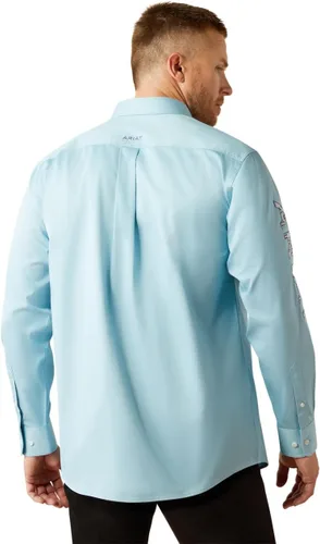 Miniatura 73 de Ariat Camisa de sarga con logotipo del equipo para hombre