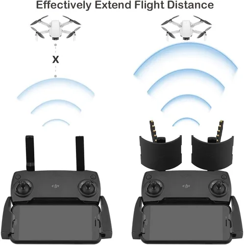 Miniatura 2 de Extensor de rango de señal para DJI Mavic Mini/Mavic 2/Mavic Pro/Mavic Air, antena Yagi + extensor de rango de espejo parabólico, juego de accesorios