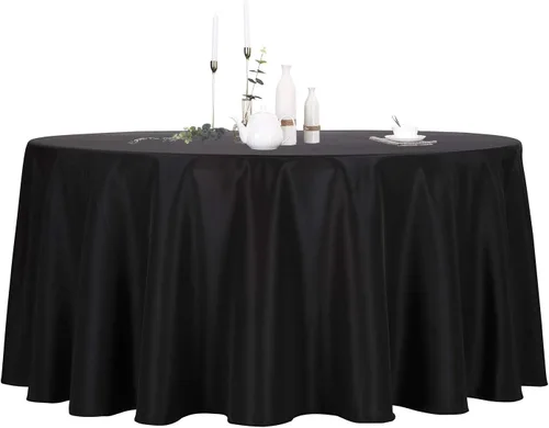 Miniatura 62 de Ascoza Paquete de 2 manteles rectangulares blancos de 60 x 84 pulgadas, tela de poliéster de 4 pies, para bodas, banquetes, restaurantes y fiestas