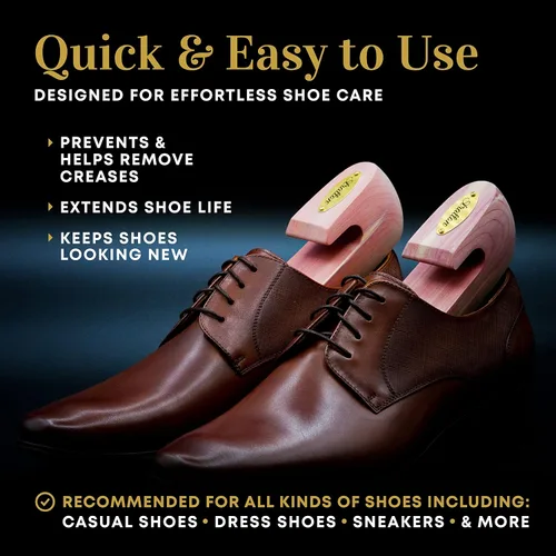 Miniatura 3 de Stratton CEDAR SHOE TREE - Paquete económico para hombres Cultivado en Estados Unidos Gran regalo para hombres