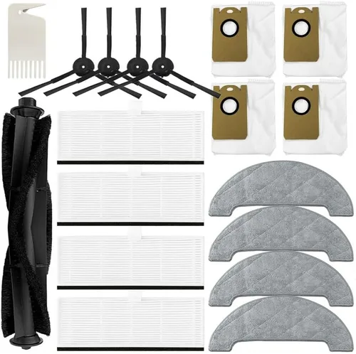 Miniatura 6 de Repuesto compatible con Honiture Q6 Pro Robot Aspirador Piezas de Repuesto Accesorios Cepillo Principal Cepillo Lateral Filtro Hepa Trapeador Bolsa
