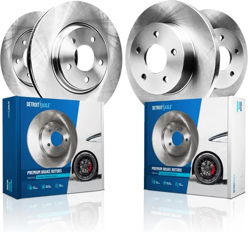 Miniatura 13 de Detroit Axle - Rotores de freno para Ford Mustang 2015 2016 2017 2018 2019 2020 2021 2022 2023 Rotores de freno de disco 2016 2017 2018 2019