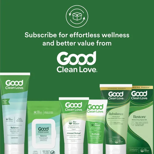 Miniatura 6 de Good Clean Love Rebalance Toallitas hidratantes y limpiadoras personales, reduce naturalmente el olor y apoya la salud vaginal, producto de higiene