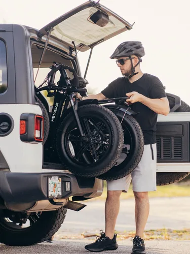Miniatura 9 de Heybike Ranger 2.0 Foldable Electric Bike for Adults, 20"*4 Fat Tire Ebike with 1400W Peak Motor, 28 MPH Max Speed, 600Wh Removable Battery, Up to